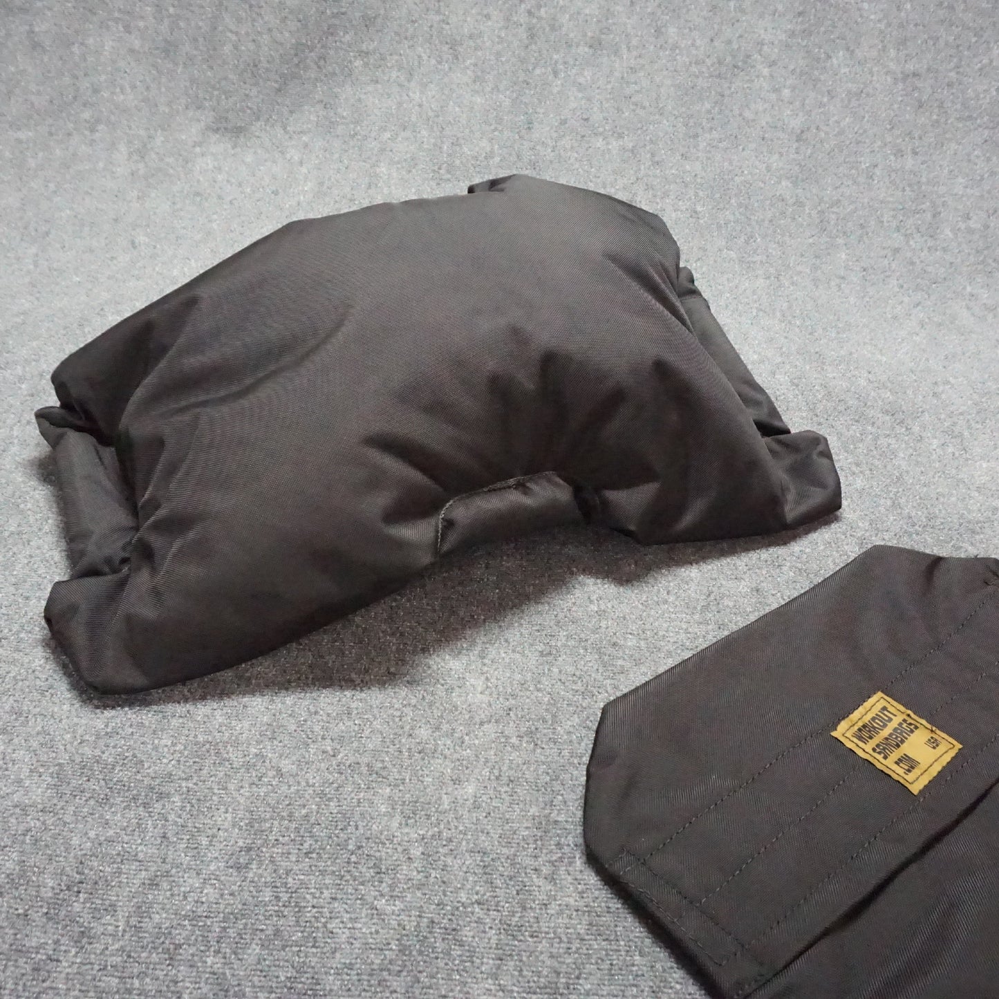 training sandbags on floor